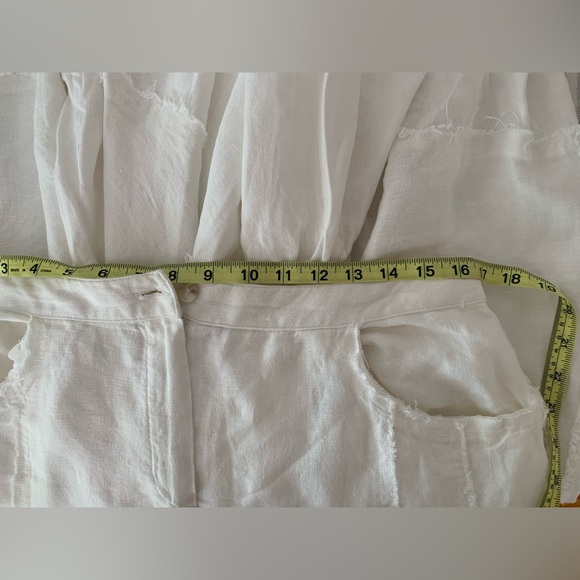 Isabel de Pedro linen maxi fish tail skirt white size 6 - Picture 4 of 8